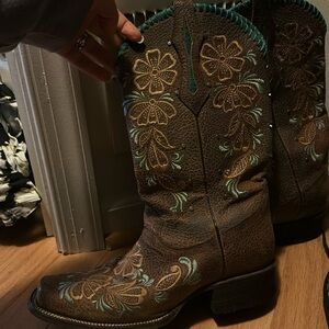 Ive West Floral Cowboy Boot 8